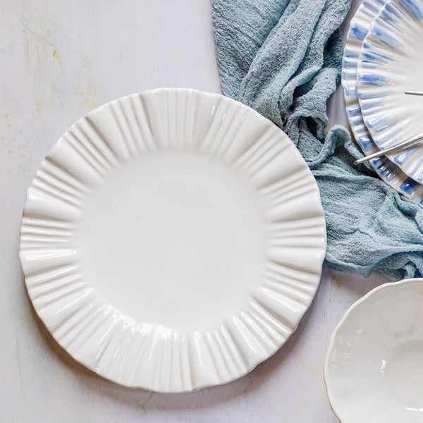 Bari White Dinner Plate