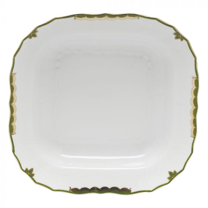Princess Victoria Dark Green Square Fruit Dish