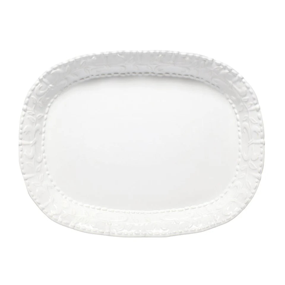 Historia Large Oval Platter - Paper White