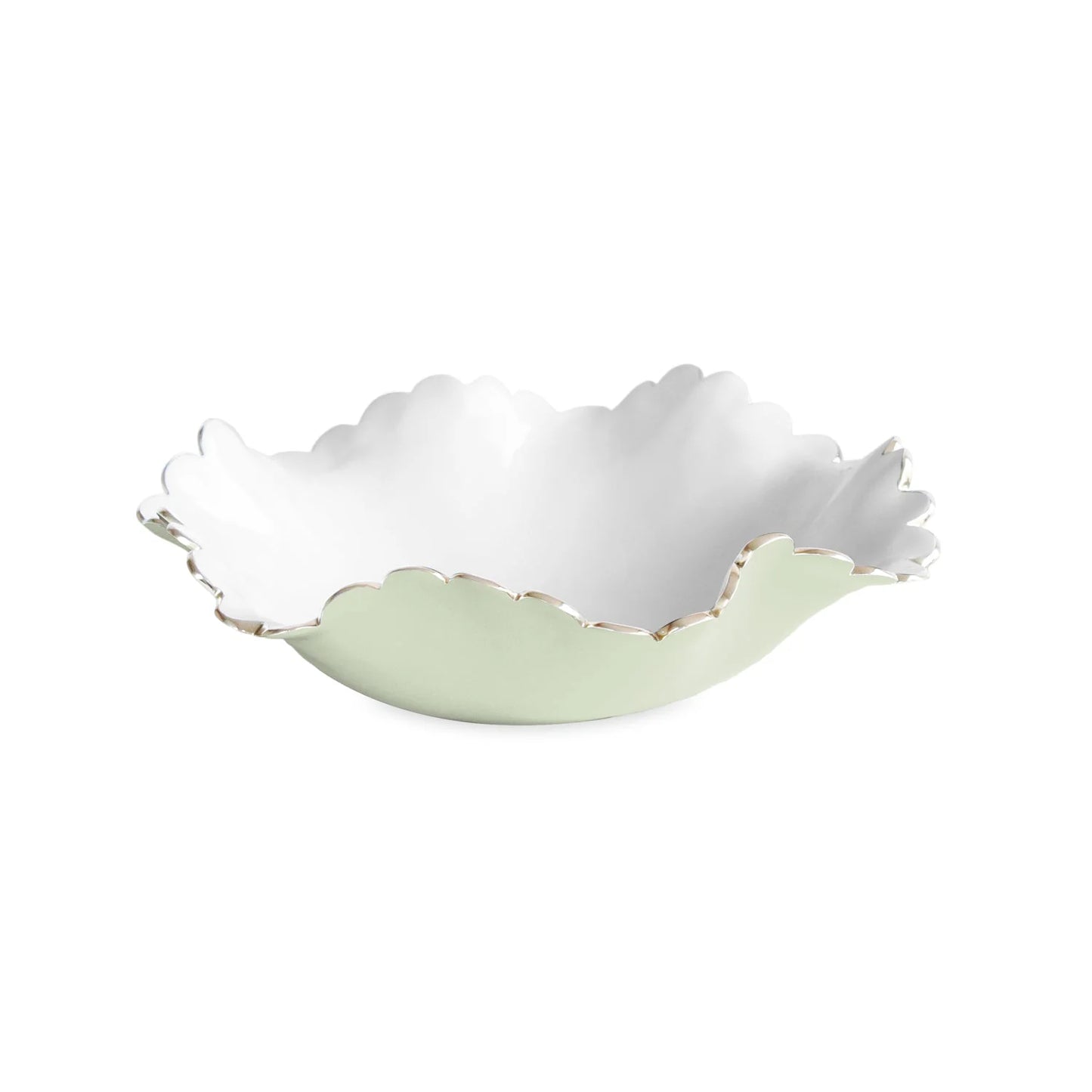 ENCANTO Colette Medium Bowl (Pistachio and White)