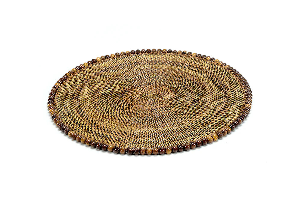Round Placemats with Beads