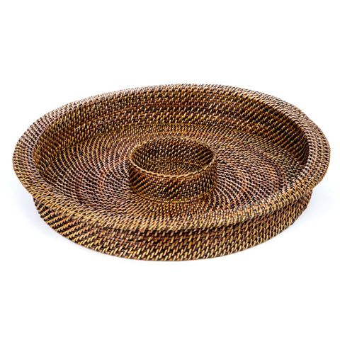 Chip & Dip Tray Round including Round Porcelain Dish