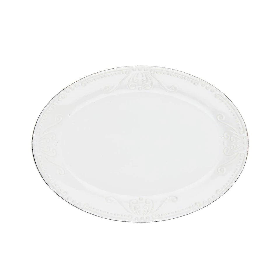 Isabella Small Oval Platter Pure White