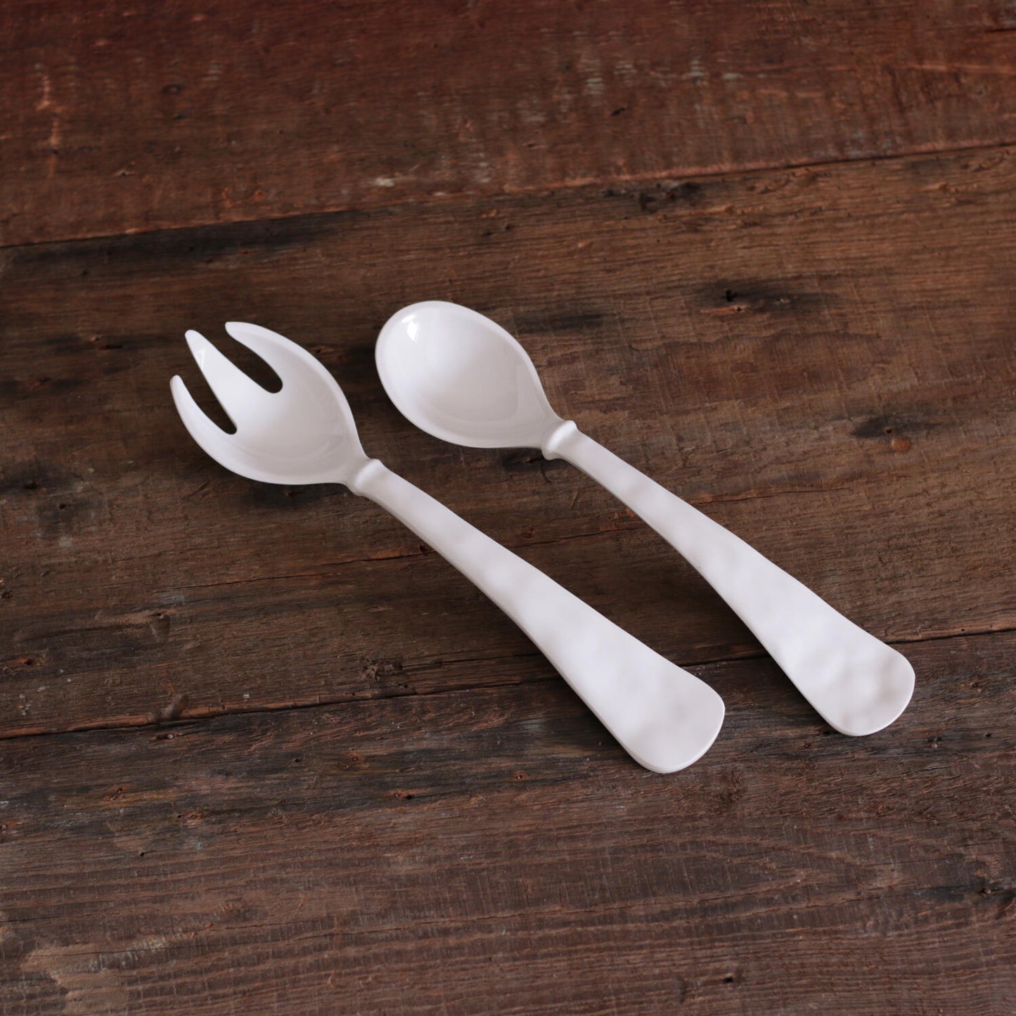 VIDA Havana Large Salad Servers (White)