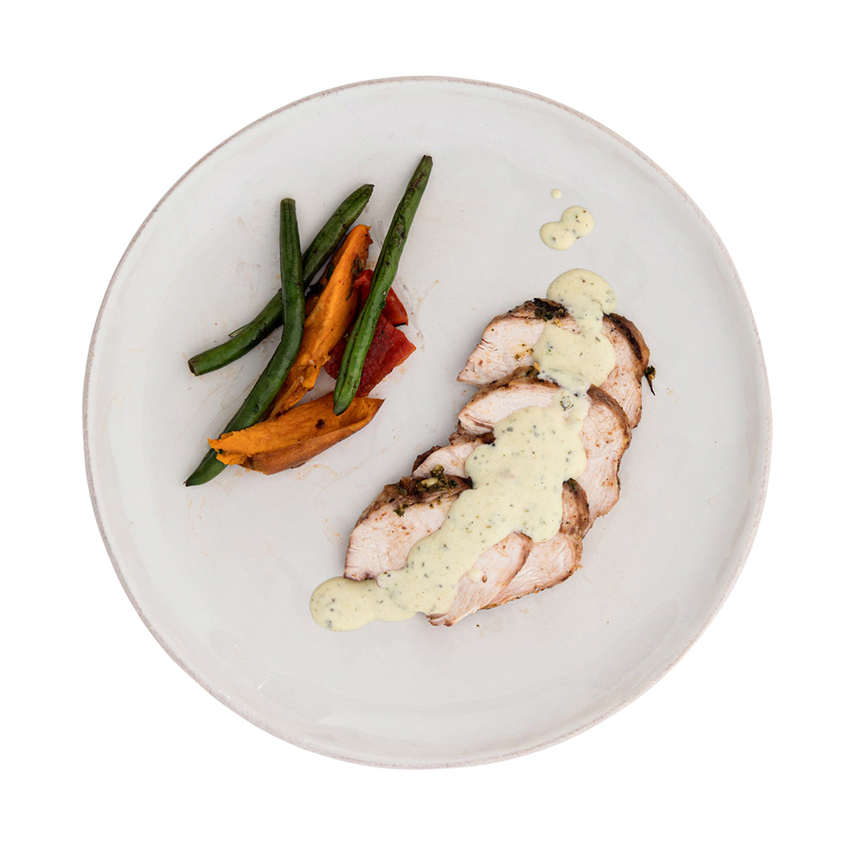Puro Whitewash Coupe Dinner Plate