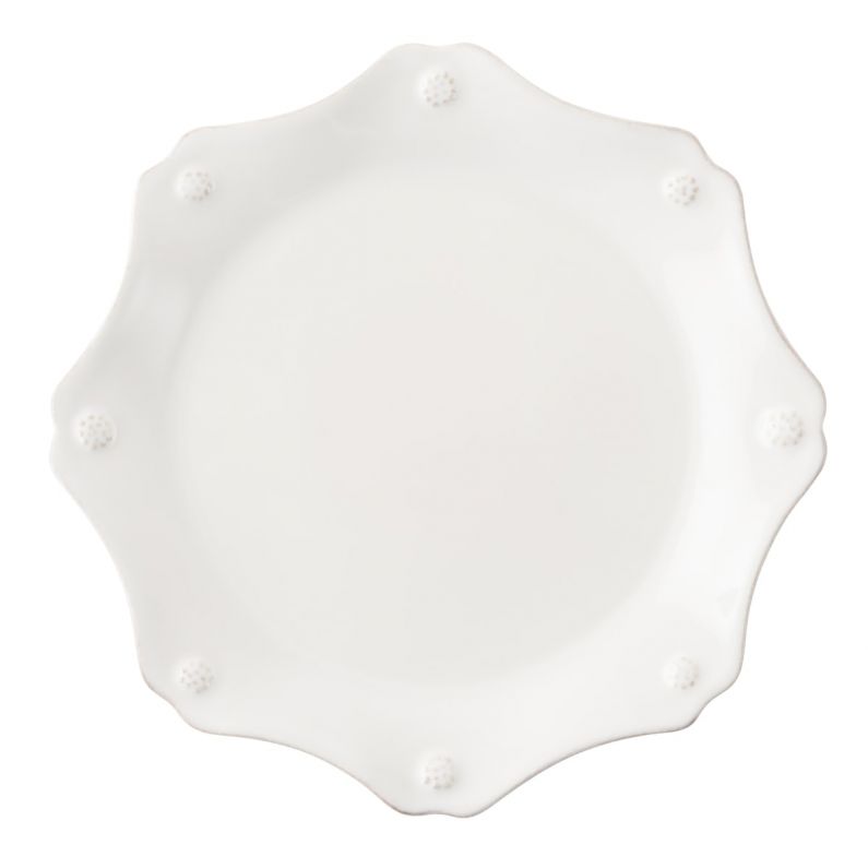Berry & Thread Whitewash Scallop Dessert/ Salad Plate