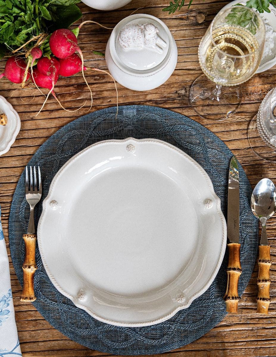 Berry & Thread Whitewash Flared Dinner Plate