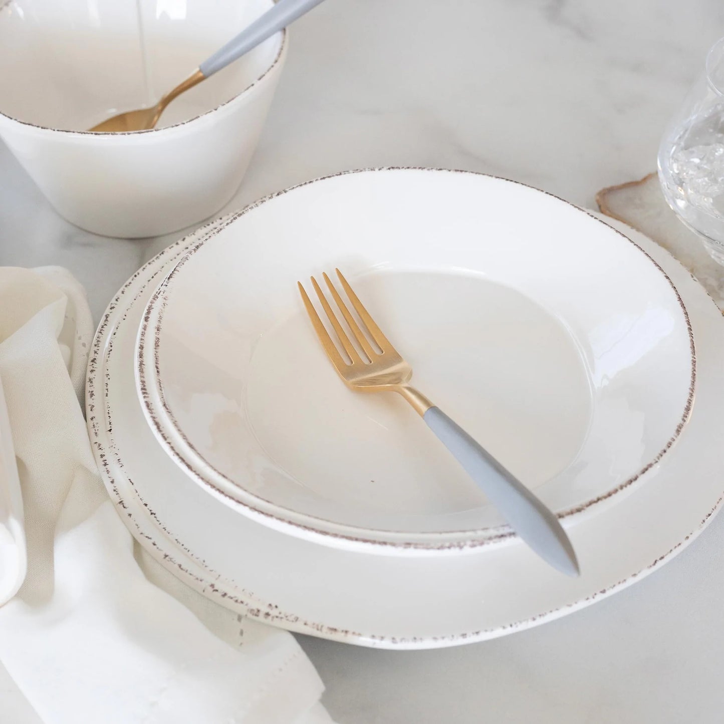 Lastra White Pasta Bowl