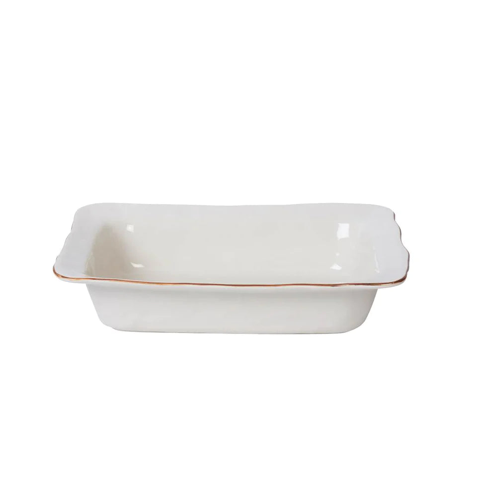 Cantaria Md Rectangular Baker - White
