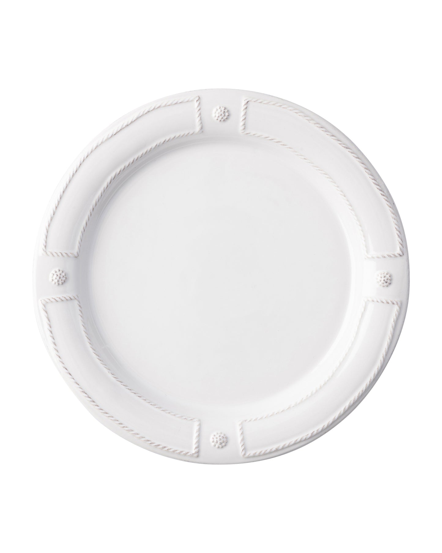 Berry & Thread French Panel Whitewash Dessert/ Salad Plate - Hicks / Oakley