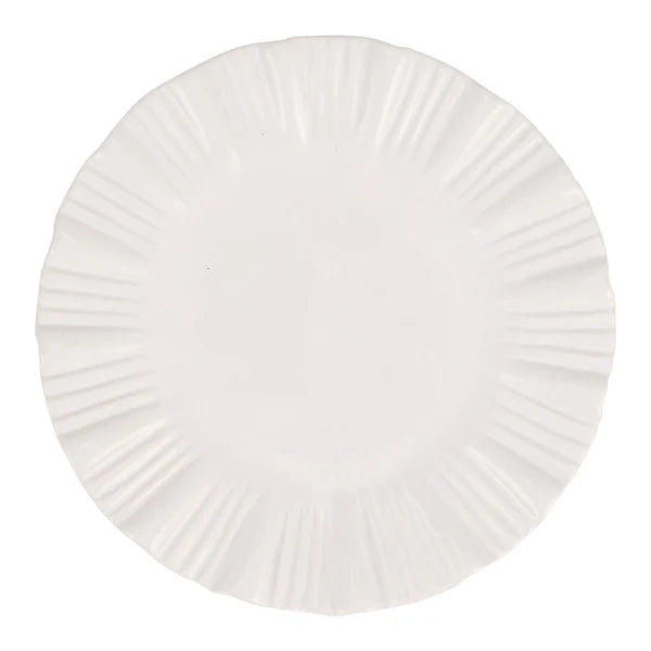 Bari White Service Plate/Charger