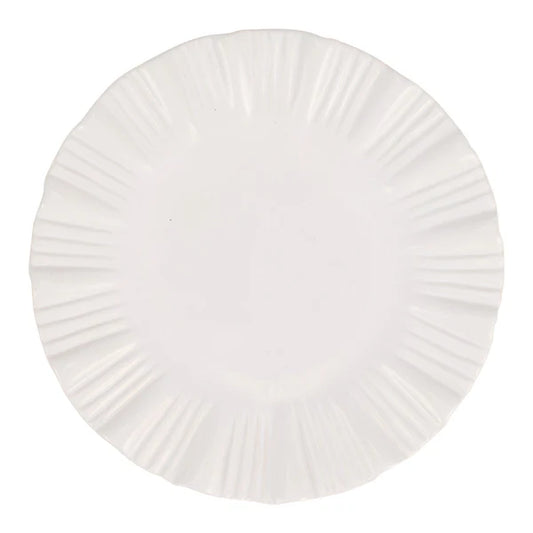 Bari White Service Plate/Charger