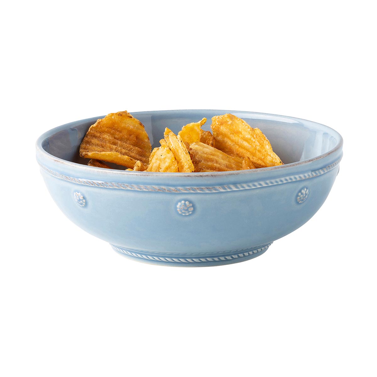 Berry & Thread Chambray 7.75" Coupe Pasta Bowl - Hicks / Oakley