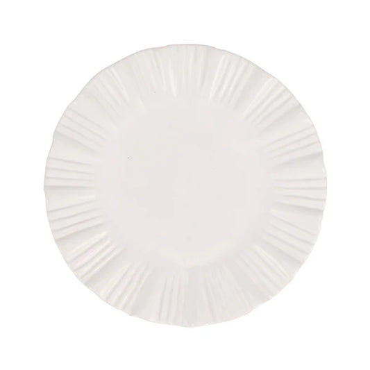 Bari White Dinner Plate