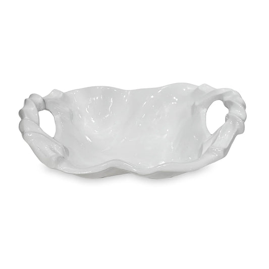 VIDA Sasha Small Bowl with Handles (White)