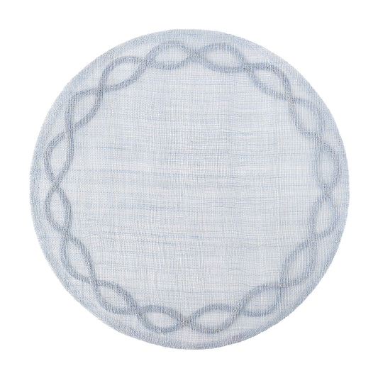 Straw Loop Oval Placemat - Chambray