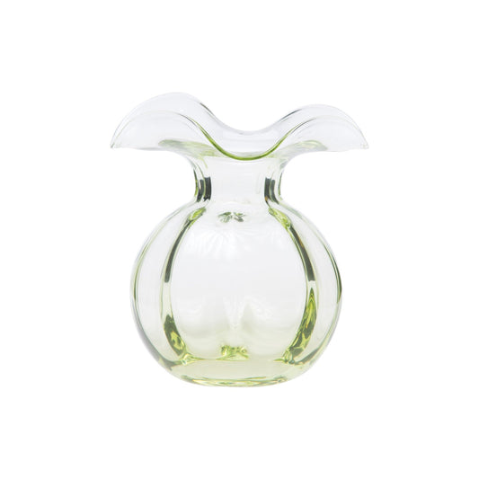 Hibiscus Glass Green Bud Vase