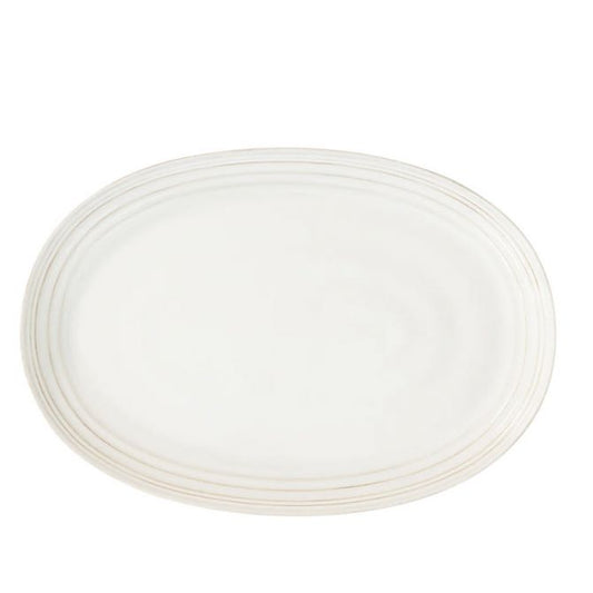 Bilbao 17" Platter - Whitewash