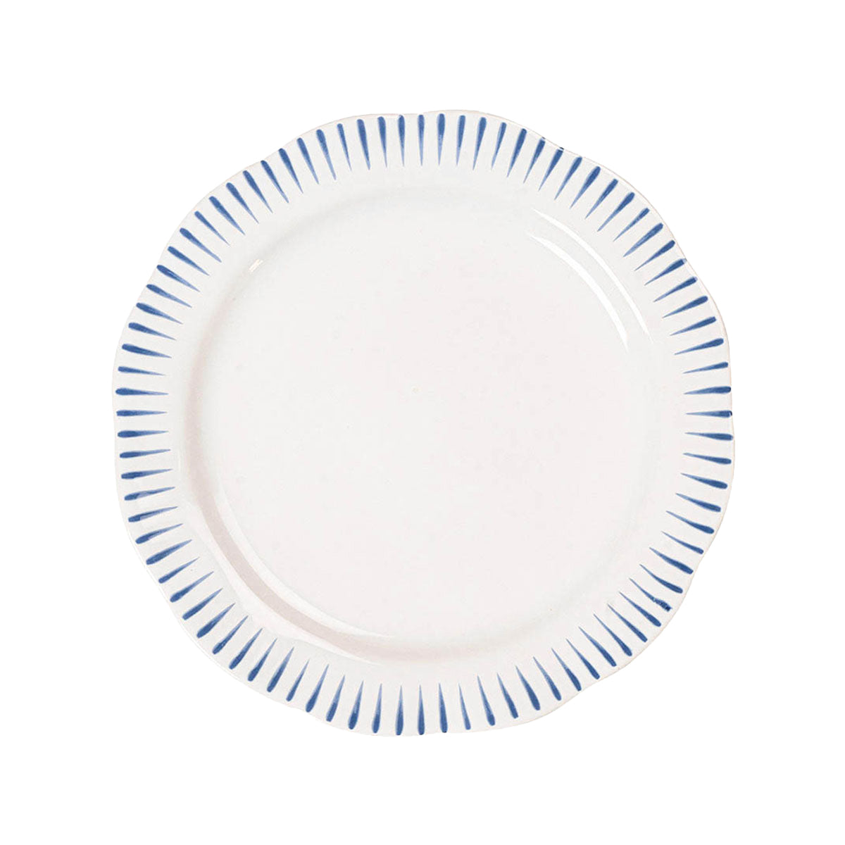 Sitio Stripe Dessert / Salad Plate - Delft Blue