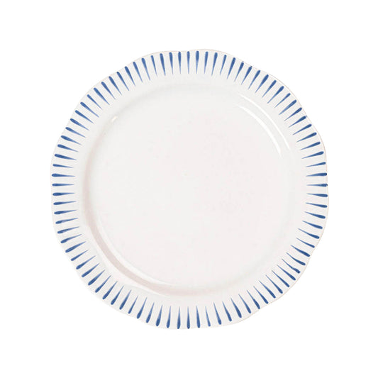 Sitio Stripe Dessert / Salad Plate - Delft Blue