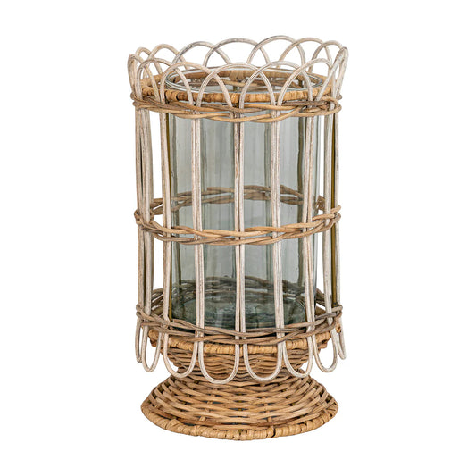 Provence Rattan Whitewash Large Hurricane