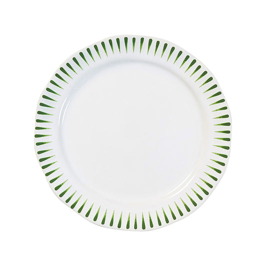 Sitio Stripe Salad Plate - Basil