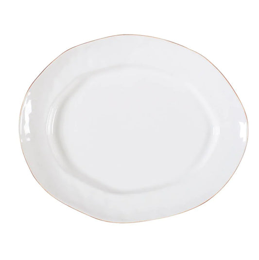 Cantaria Large Oval Platter - White