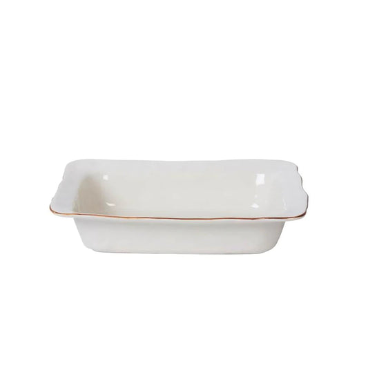 Cantaria Small Rectangular Baker - White