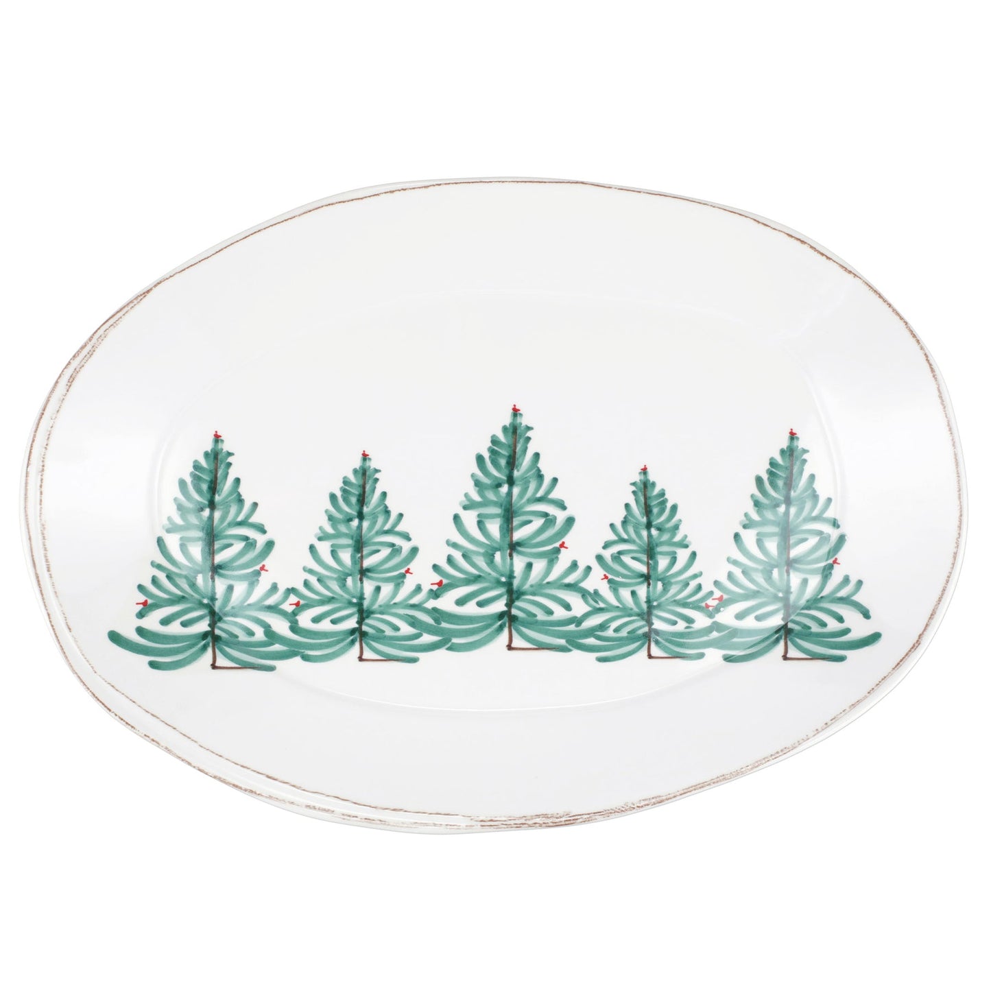 Lastra Holiday Melamine Oval Platter