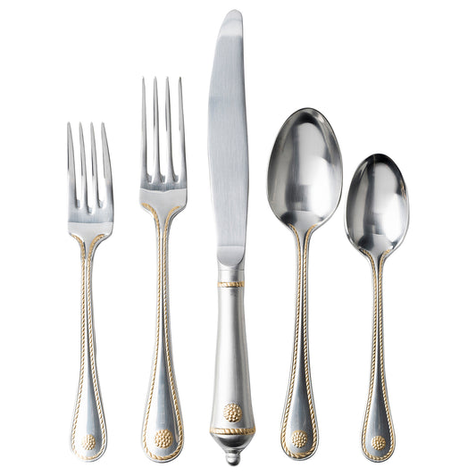 Berry & Thread Polished with Gold Accents Flatware