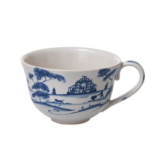 Country Estate Delft Blue Tea/Coffee Cup Garden Follies