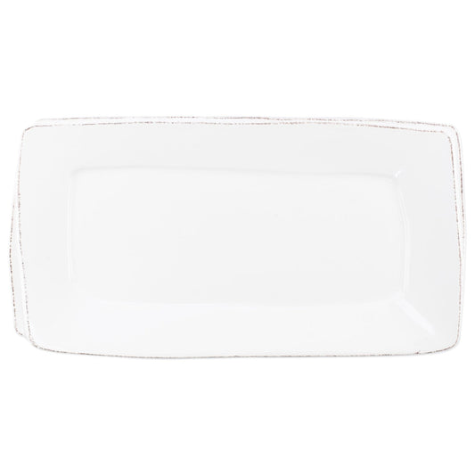 Lastra White Rectangular Platter