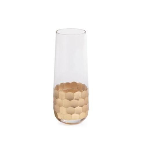 Gold Leaf Champagne Flute